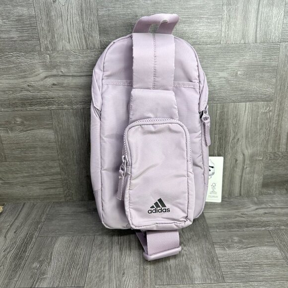 Adidas Essentials 2 Sling Crossbody Lavendar Bag - Picture 2 of 5